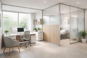 découvrez comment aménager un cabinet médical optimal en utilisant des cloisons acoustiques pour un isolement sonore efficace et des revêtements antibactériens certifiés garantissant hygiène et sécurité.