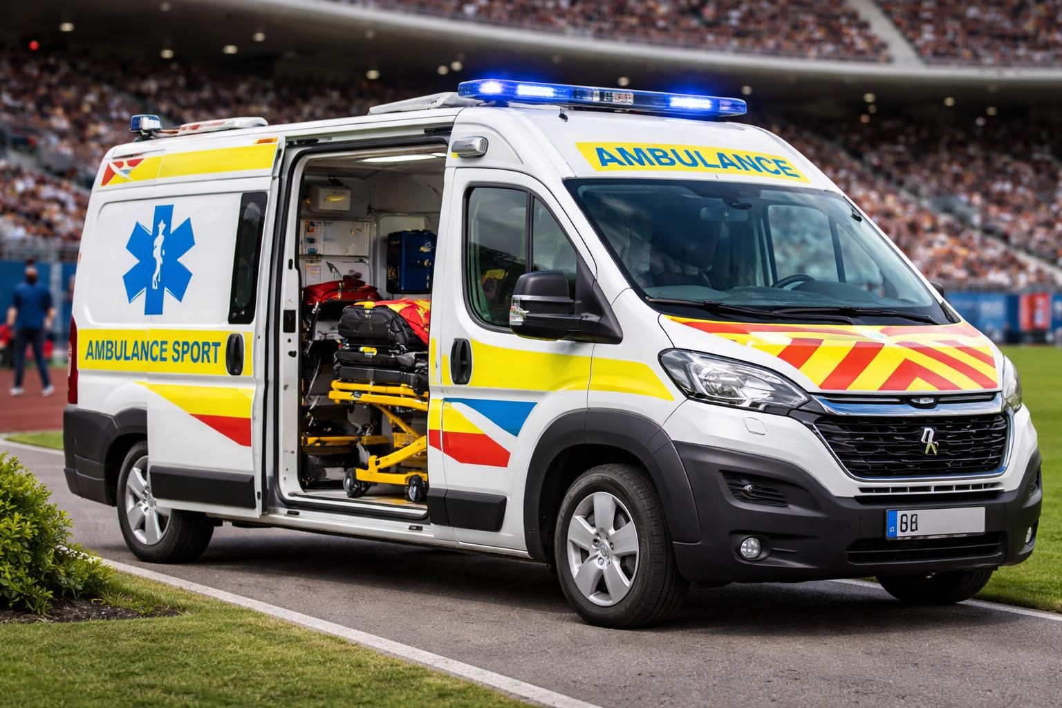 découvrez comment les ambulances peugeot expert sont spécialement conçues pour assurer un transport sécurisé et confortable des athlètes blessés, avec des aménagements adaptés et un équipement médical performant.